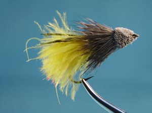 Muddler with yellow wing